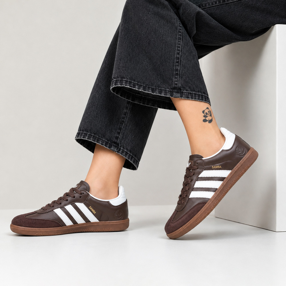 کتونی اسپرت زنانه مدل آدیداس سامبا Adidas رنگ قهوهای کد 51462 کتونی اسپرت زنانه مدل آدیداس سامبا Adidas رنگ قهوهای کد 51462