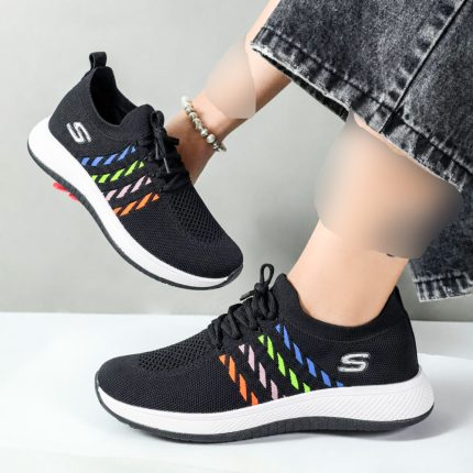 کتونی اسکیچرز زنانه skechers ورزشی رنگ مشکی کد 29300