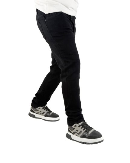 شلوار جین مردانه اسلیم فیت رنگ مشکی ronak black barret کد 00058