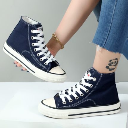 کتونی اسپرت زنانه مدل آلاستار کانورس Converse رنگ سرمهای کد 99842
