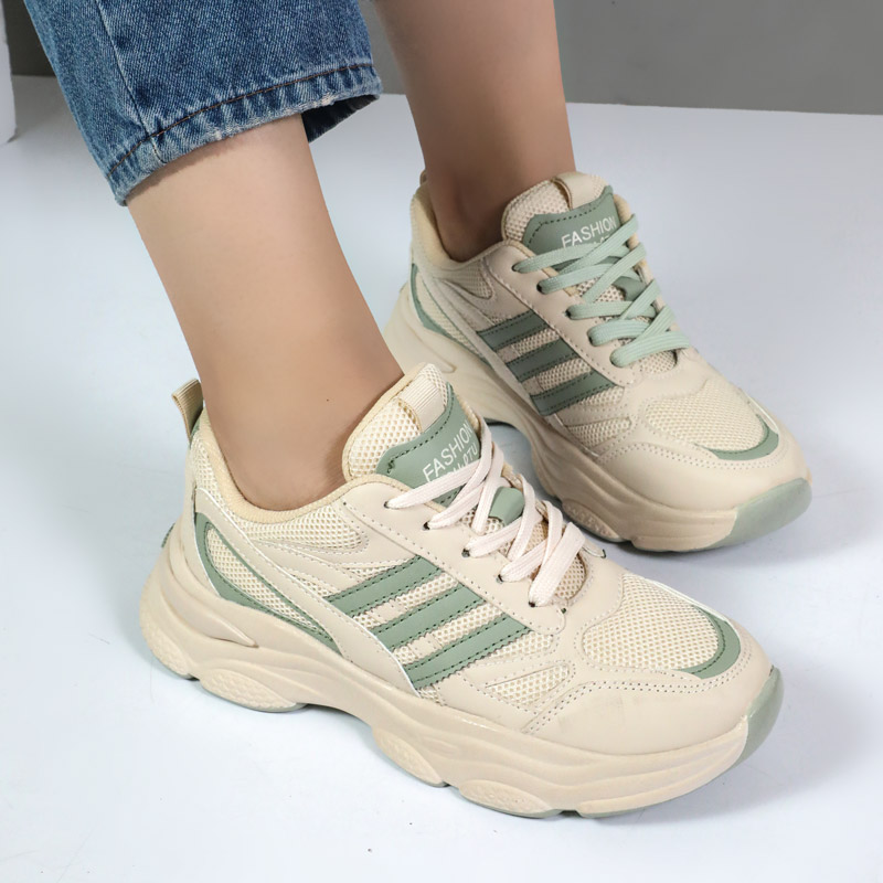 کتونی اسپرت زنانه مدل آدیداس فشیون رنگ کرم پاستیلی کد 55110 کتونی اسپرت زنانه مدل آدیداس فشیون رنگ کرم پاستیلی کد 55110