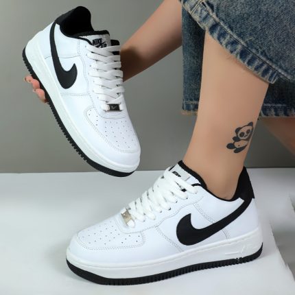 کتونی نایک ایرفورس مردانه nike air force رنگ سفید کد 6222