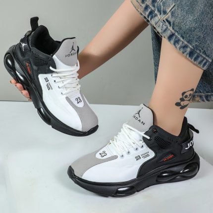 کتونی جردن 23 زنانه و مردانه سفید مشکی سایز 37 تا 44