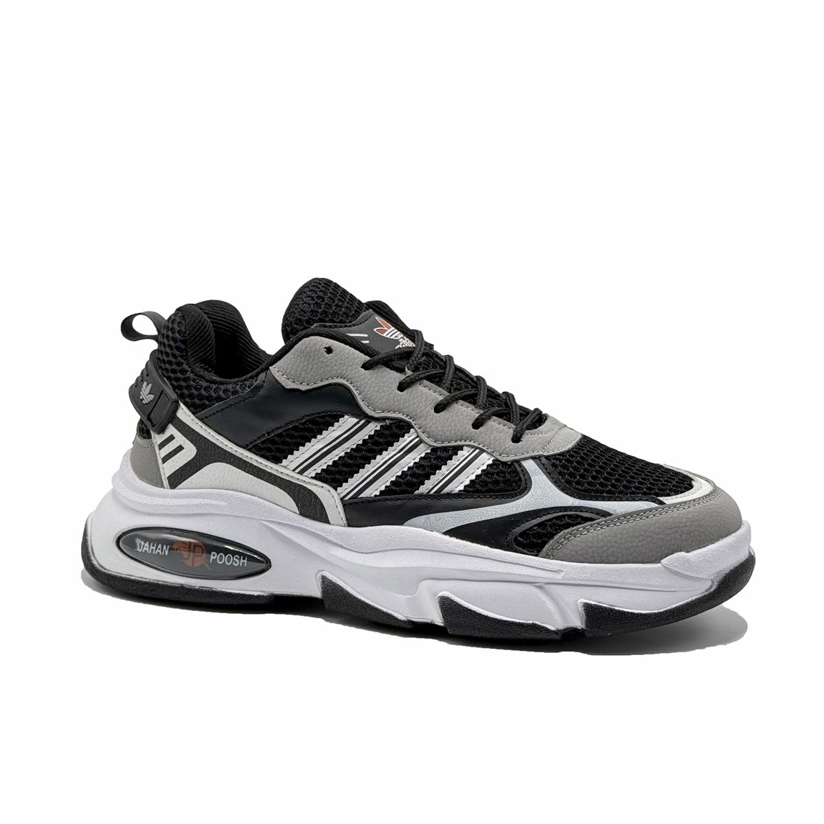 کتونی اسپرت ست مردانه زنانه مدل آدیداس سه خط رنگ مشکی طوسی کد 54404 کتونی اسپرت ست مردانه زنانه مدل آدیداس سه خط رنگ مشکی طوسی کد 54404