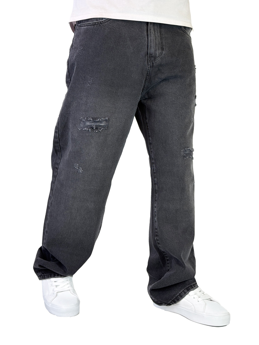 شلوار جین مردانه بگ استایل رنگ ذغالی کد 00351 شلوار جین مردانه بگ استایل رنگ ذغالی کد 00351