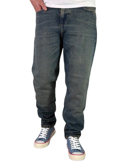 شلوار جین مردانه مام استایل مدل گپ رنگ آبی کد 00346