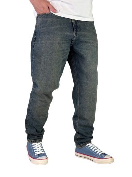 شلوار جین مردانه مام استایل مدل گپ رنگ آبی کد 00346