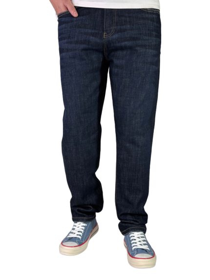 شلوار جین مردانه مام کپ بگ استایل قواره بزرگ رنگ سرمه ای کد 00348