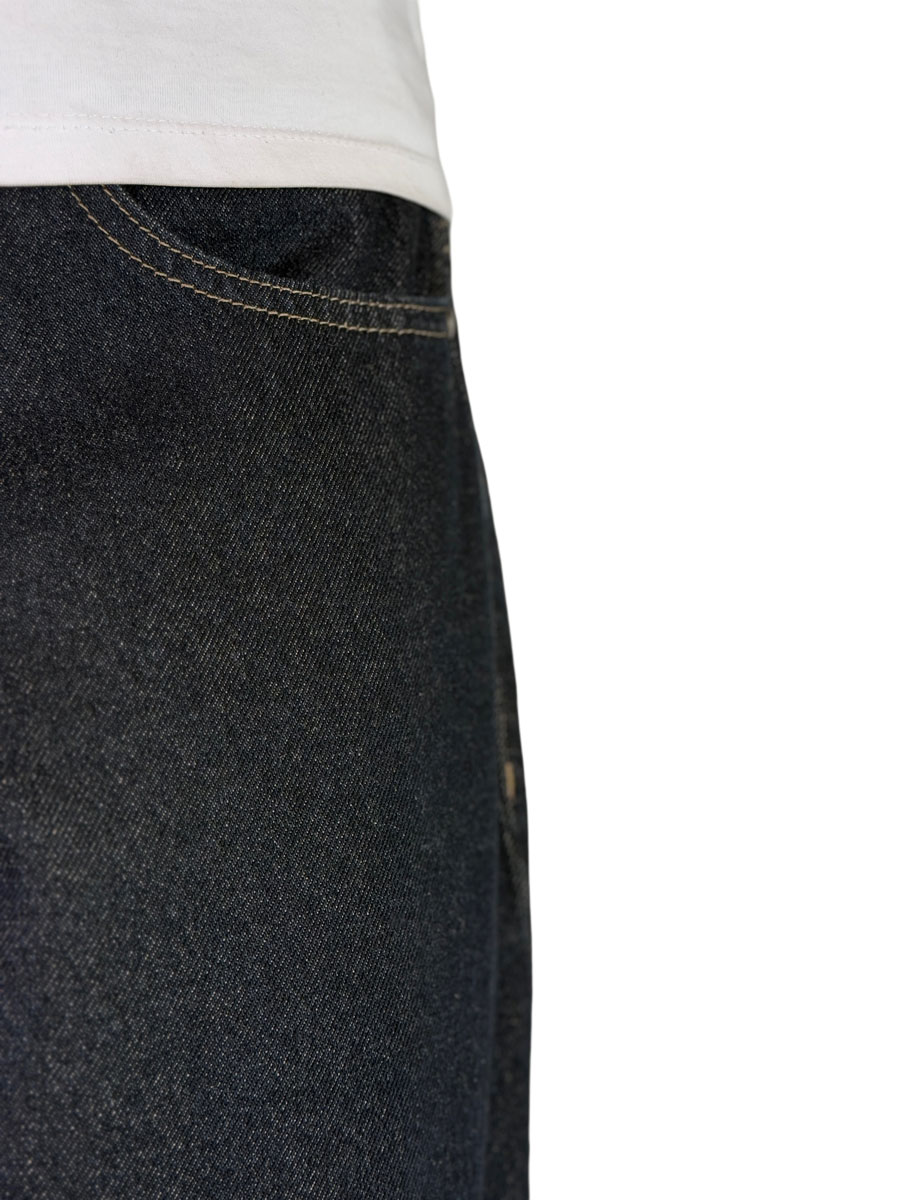 شلوار جین مردانه مام استایل سرمه ای مدل تامی کد 00043 شلوار جین مردانه مام استایل سرمه ای مدل تامی کد 00043