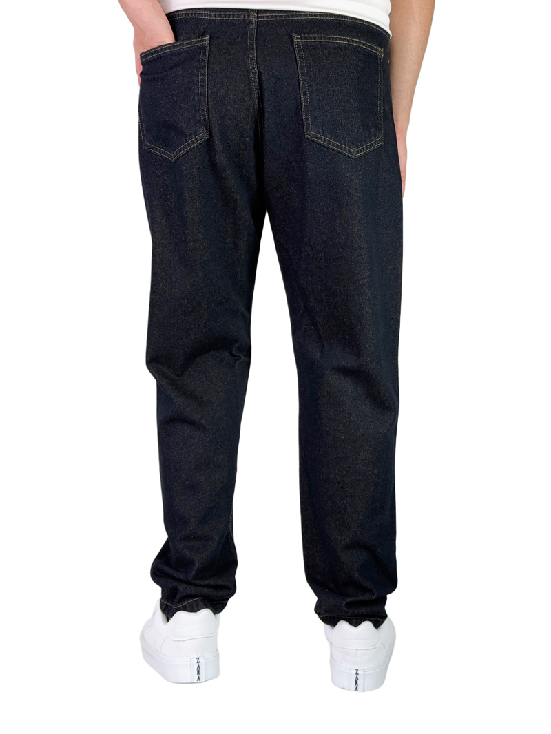 شلوار جین مردانه مام استایل سرمه ای مدل تامی کد 00043 شلوار جین مردانه مام استایل سرمه ای مدل تامی کد 00043