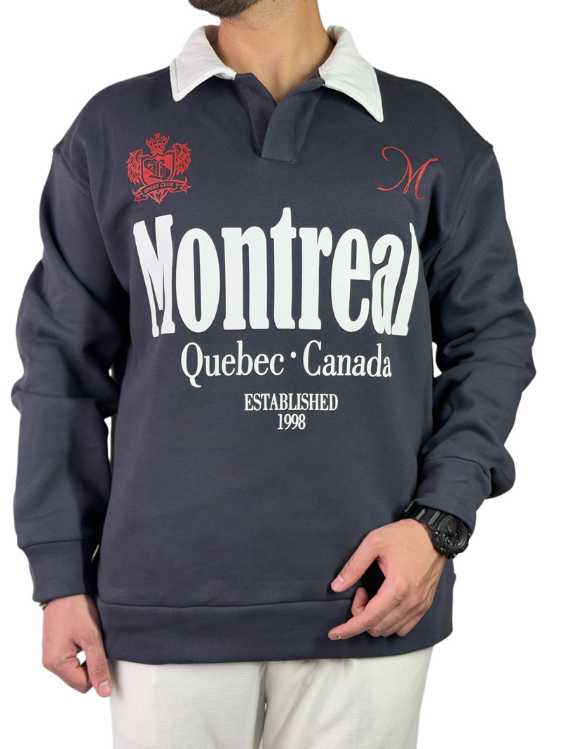 پلیور دورس مردانه سه نخ مدل یقه کوبا مونترال رنگ خاکستری کد 0339 پلیور دورس مردانه سه نخ مدل یقه کوبا مونترال رنگ خاکستری کد 0339