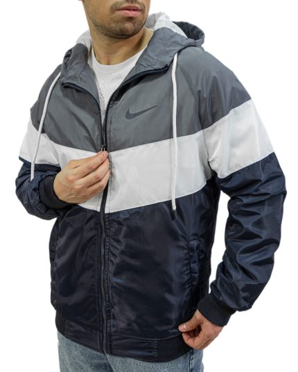 سویشرت مردانه بادگیر بارانی مدل نایک رنگ طوسی کد 47550