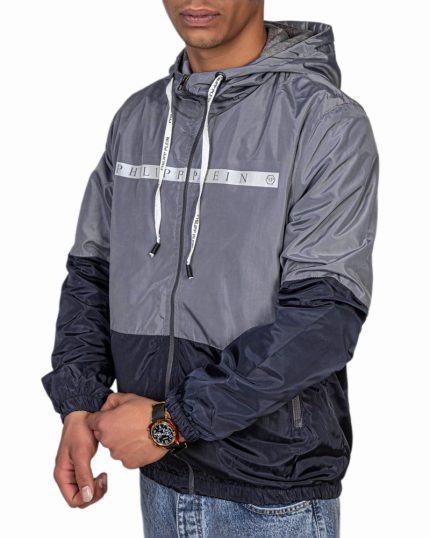 سویشرت مردانه بادگیر ضد باران فیلیپ پلین رنگ طوسی کد 24553