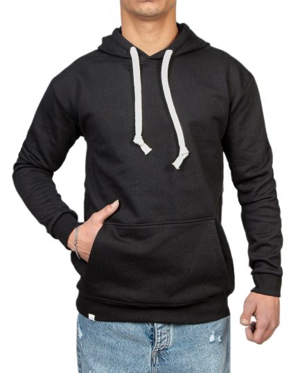 هودی اسپرت مردانه ساده رنگ مشکی کد 26267