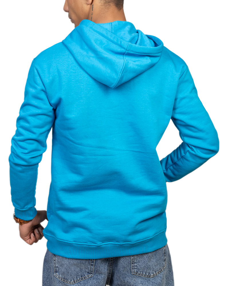 هودی اسپرت مردانه ساده رنگ آبی کد 26265 هودی اسپرت مردانه ساده رنگ آبی کد 26265