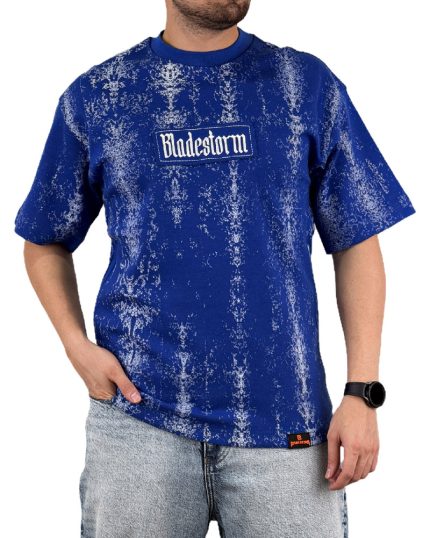 تیشرت مردانه اسپرت مدل لش استورم راه راه رنگ آبی کد 999106