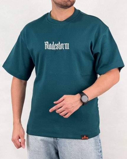 تیشرت مردانه اسپرت مدل لش استورم پروانه چاپ رنگ سبز کد 999111