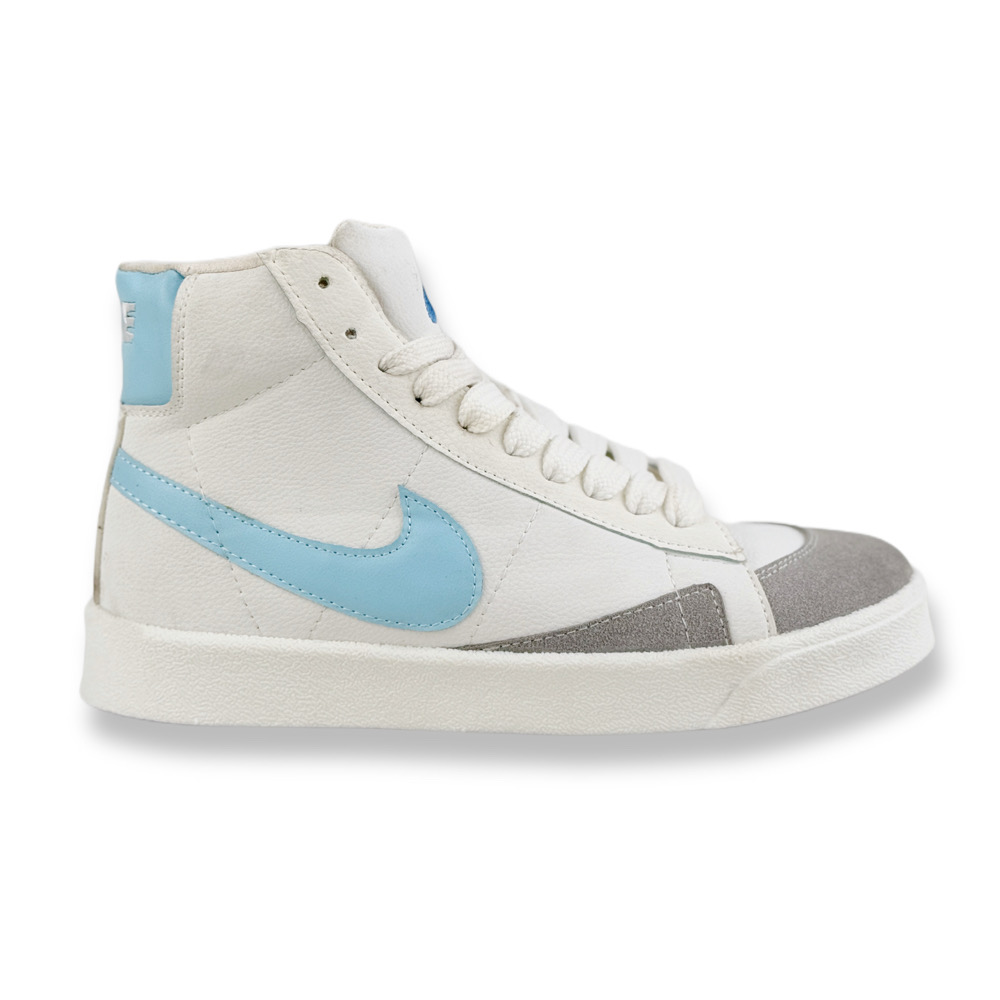 نیم بوت اسپرت مردانه مدل نایک بلیزر Nike Blazer رنگ سفید آبی کد 6954 نیم بوت اسپرت مردانه مدل نایک بلیزر Nike Blazer رنگ سفید آبی کد 6954