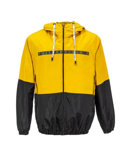 سویشرت مردانه بادگیر ضد باران فیلیپ پلین رنگ مشکی زرد کد 24554
