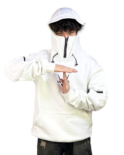 هودی اسپرت مردانه مدل نینجا رنگ سفید کد 062501