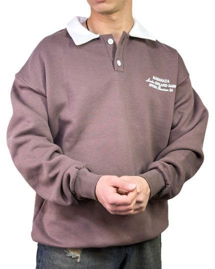 دورس مردانه دو تیکه یقه دار دکمه ای رنگ نسکافه ای کد 040030