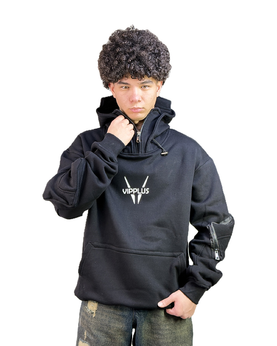 هودی اسپرت مردانه مدل نینجا رنگ مشکی کد 062500 هودی اسپرت مردانه مدل نینجا رنگ مشکی کد 062500