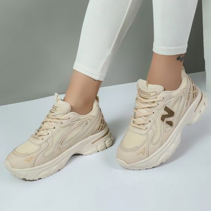 کتونی نیوبالانس اسپرت زنانه مدل 889 رنگ کرم کد 00123