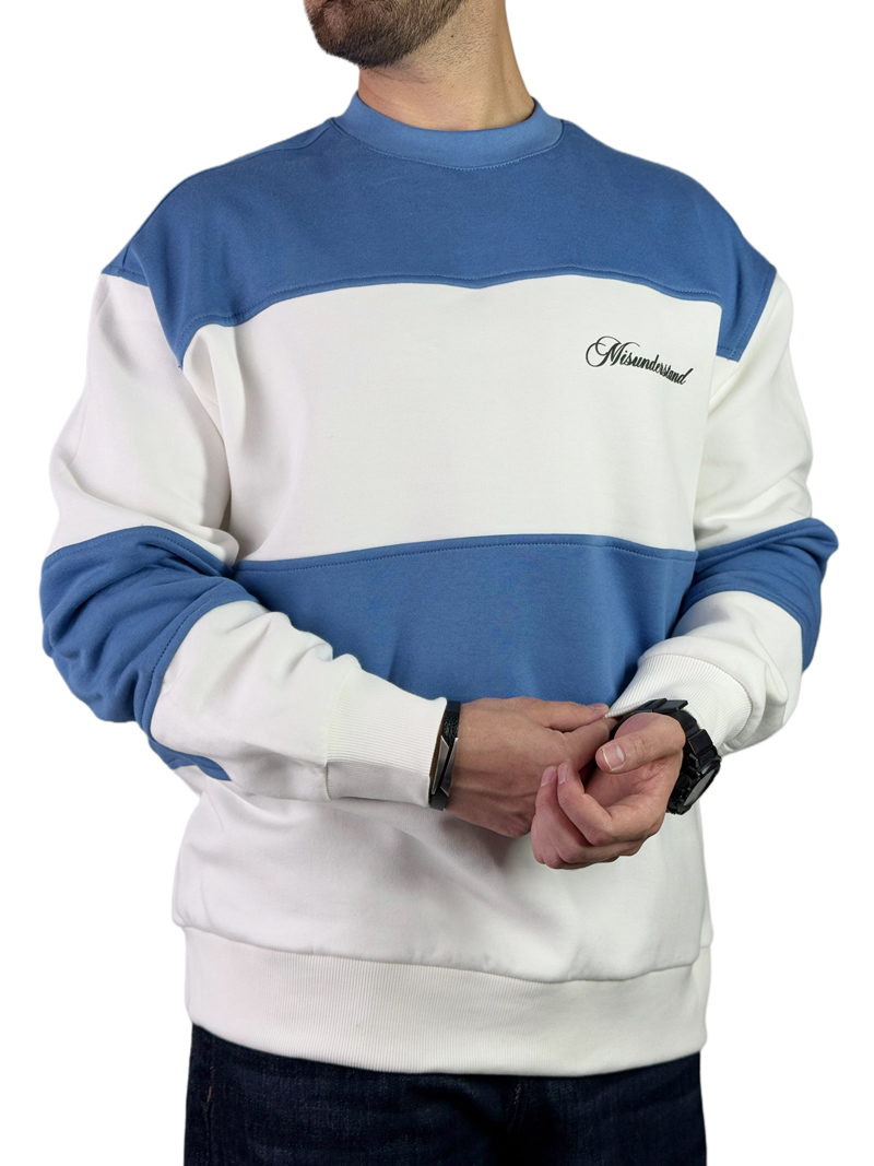 دورس مردانه مدل رینگر کانفی رنگ سفید آبی کد 0338 دورس مردانه مدل رینگر کانفی رنگ سفید آبی کد 0338