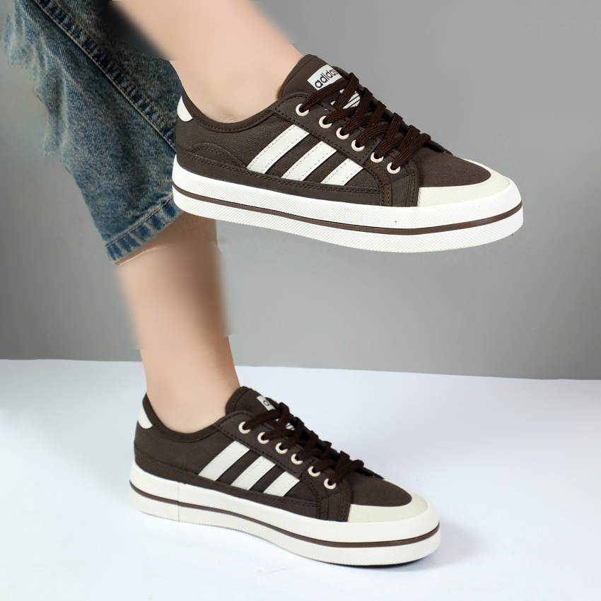 کفش کتونی زنانه ونس vans سه خط سامبا نیو رنگ قهوه ای کد 08101 کفش کتونی زنانه ونس vans سه خط سامبا نیو رنگ قهوه ای کد 08101