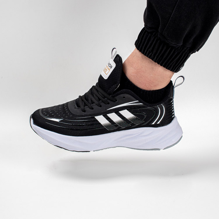 کتونی-مردانه-اسپرت-مدل-آدیداس-adidas-رنگ-مشکی-زیره-سفید-کد-6412 کتونی مردانه اسپرت مدل آدیداس adidas رنگ مشکی زیره سفید کد 6412