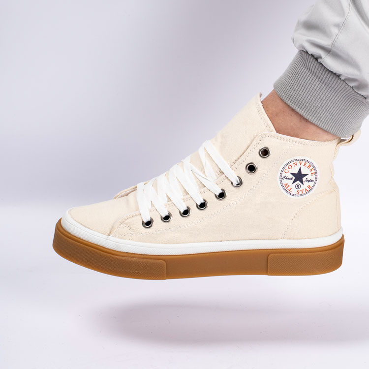 نیم بوت اسپرت مردانه رنگ کرم مدل آل استار کانورس Converse کد 2412 نیم بوت اسپرت مردانه رنگ کرم مدل آل استار کانورس Converse کد 2412