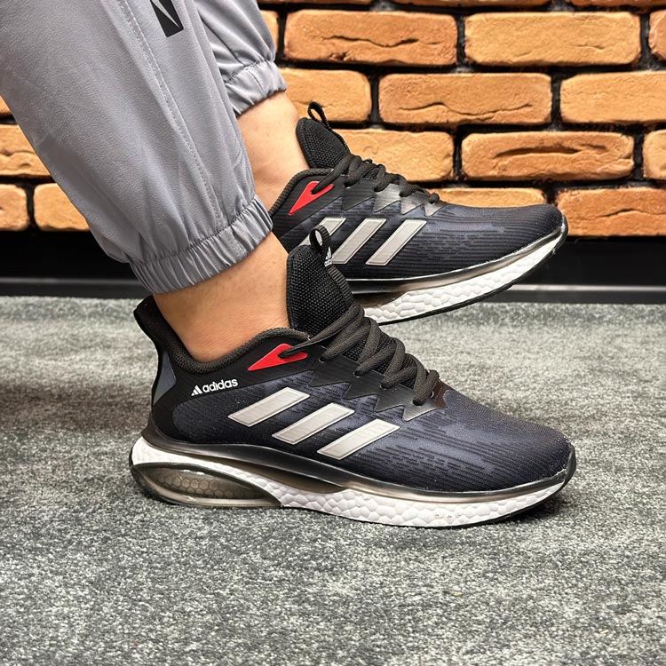 کتونی اسپرت مردانه مدل آدیداس adidas رنگ تمام مشکی کد 8713 کتونی اسپرت مردانه مدل آدیداس adidas رنگ تمام مشکی کد 8713