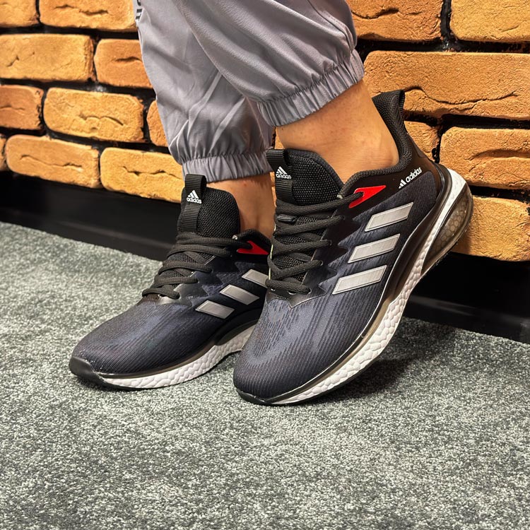 کتونی اسپرت مردانه مدل آدیداس adidas رنگ تمام مشکی کد 8713 کتونی اسپرت مردانه مدل آدیداس adidas رنگ تمام مشکی کد 8713