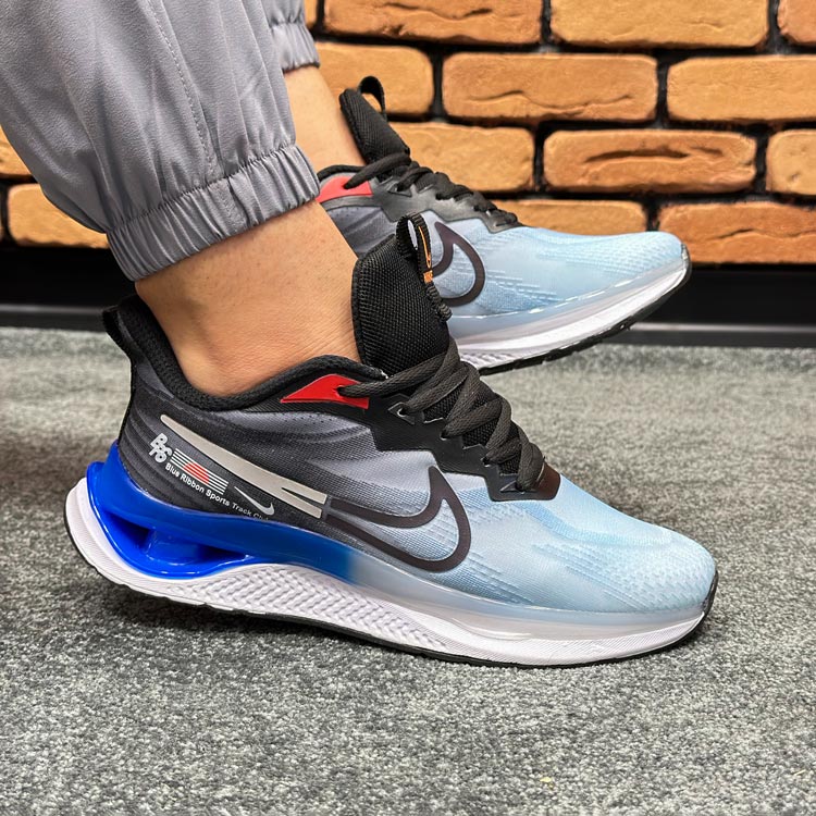 کتونی اسپرت مردانه مدل نایک nike رنگ آبی مشکی کد 8917 کتونی اسپرت مردانه مدل نایک nike رنگ آبی مشکی کد 8917
