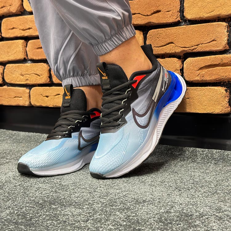کتونی اسپرت مردانه مدل نایک nike رنگ آبی مشکی کد 8917 کتونی اسپرت مردانه مدل نایک nike رنگ آبی مشکی کد 8917