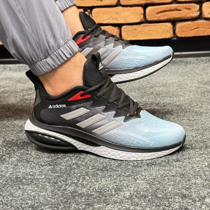 کتونی اسپرت مردانه مدل آدیداس adidas رنگ آبی مشکی کد 8711