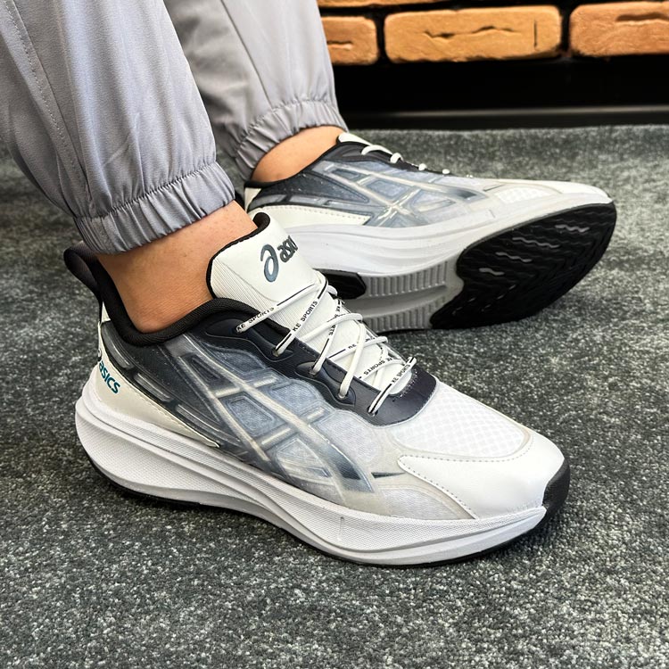 کتونی مردانه مدل اسیکس ASICS رنگ سفید مشکی کد 5760 کتونی مردانه مدل اسیکس ASICS رنگ سفید مشکی کد 5760