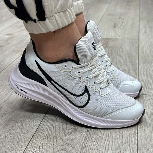 کفش و کتانی مردانه مدل نایک NIKE ZOOM رنگ سفید مشکی کد 1396 کفش و کتانی مردانه مدل نایک NIKE ZOOM رنگ سفید مشکی کد 1396