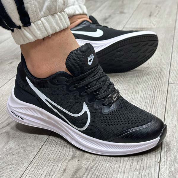 کفش-کتونی-مردانه-مدل-نایک-NIKE-ZOOM-رنگ-مشکی-کد-1394 کفش و کتونی مردانه مدل نایک NIKE ZOOM رنگ مشکی کد 1394