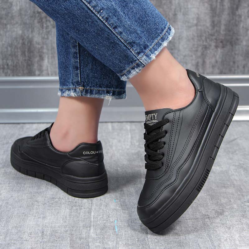 کفش کتونی زنانه ساده رنگ مشکی مدل ونس vans کد 27990 کفش کتونی زنانه ساده رنگ مشکی مدل ونس vans کد 27990