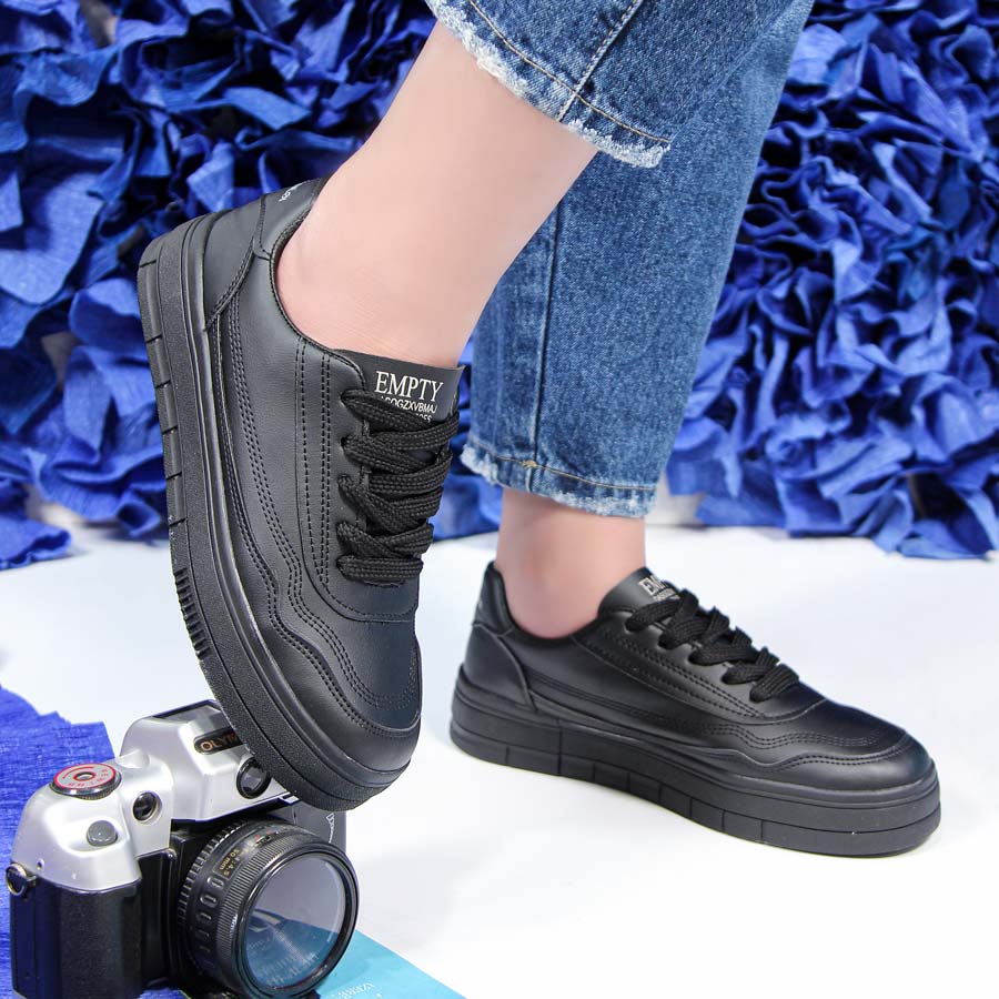 کفش کتونی زنانه ساده رنگ مشکی مدل ونس vans کد 27990 کفش کتونی زنانه ساده رنگ مشکی مدل ونس vans کد 27990