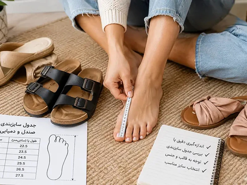 راهنمای انتخاب سایز کفش