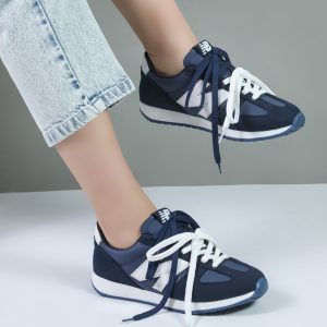 کتونی زنانه اسپرت مدل نیوبالانس New balance دو بند رنگ سرمه ای کد 44961