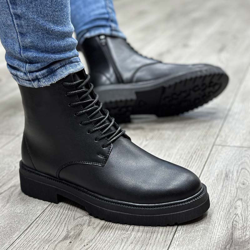 بوت مردانه TIMBERLANDرنگ مشکی ساده کد 34425 بوت مردانه TIMBERLANDرنگ مشکی ساده کد 34425