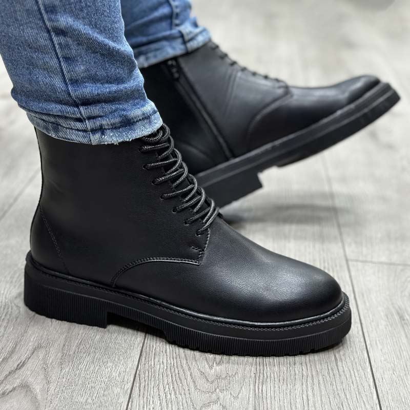 بوت مردانه TIMBERLANDرنگ مشکی ساده کد 34425 بوت مردانه TIMBERLANDرنگ مشکی ساده کد 34425