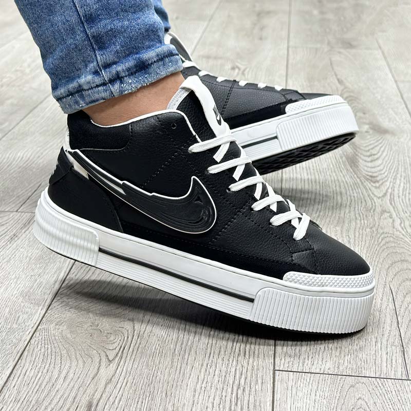 کفش-مردانه-ساق-کوتاه-مدل-نایک کفش مردانه ساق کوتاه مدل نایک NIKE رنگ مشکی کد 200951